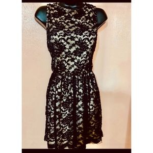 Liberty Love black lace dress size L